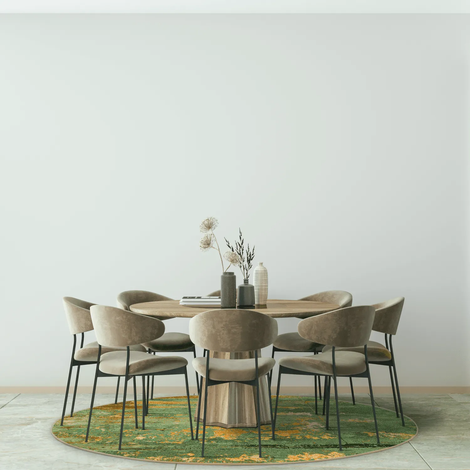 Rond vloerkleed - Domont (groen)