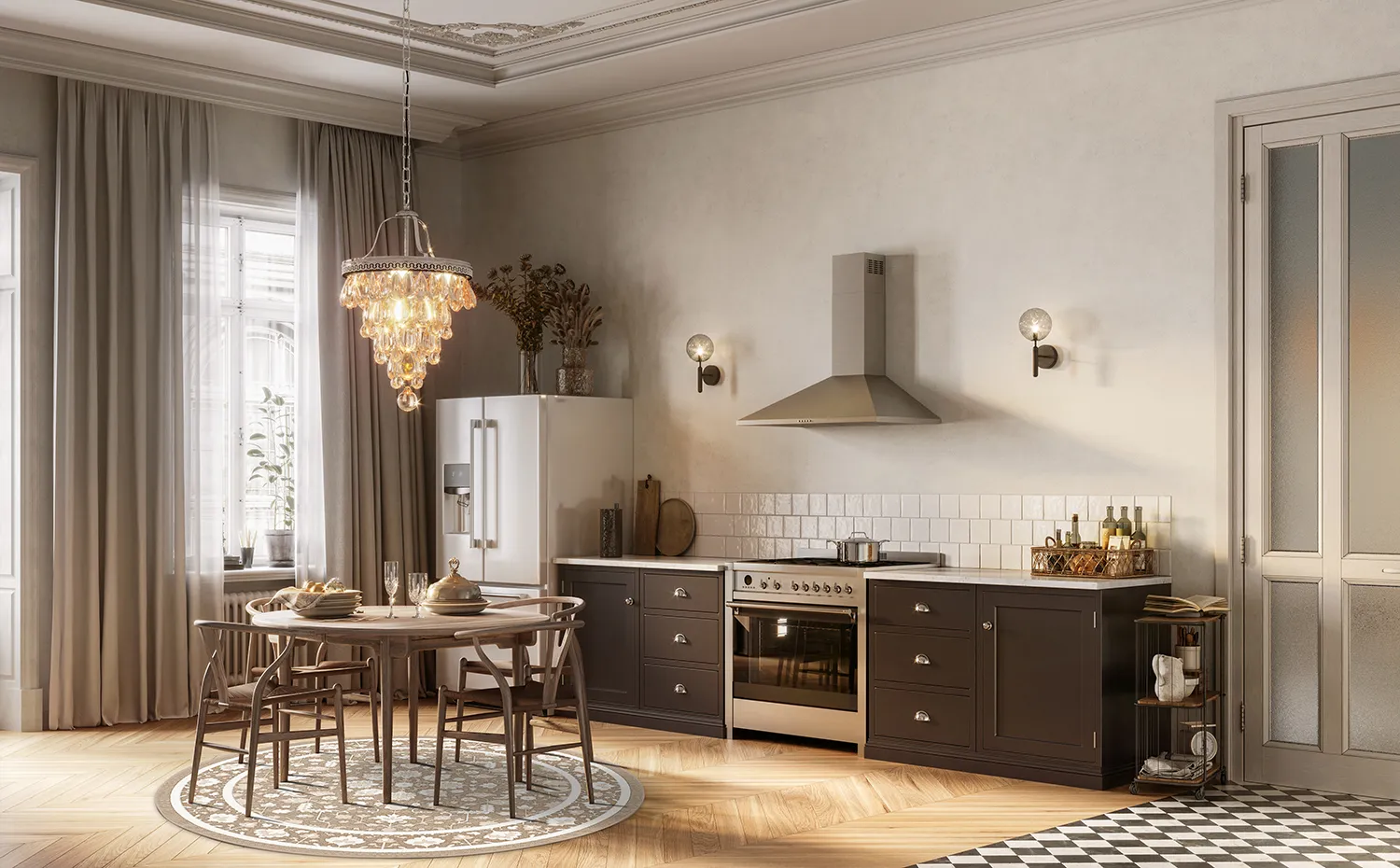 Ronde vloerkleden - Ember (beige/offwhite)