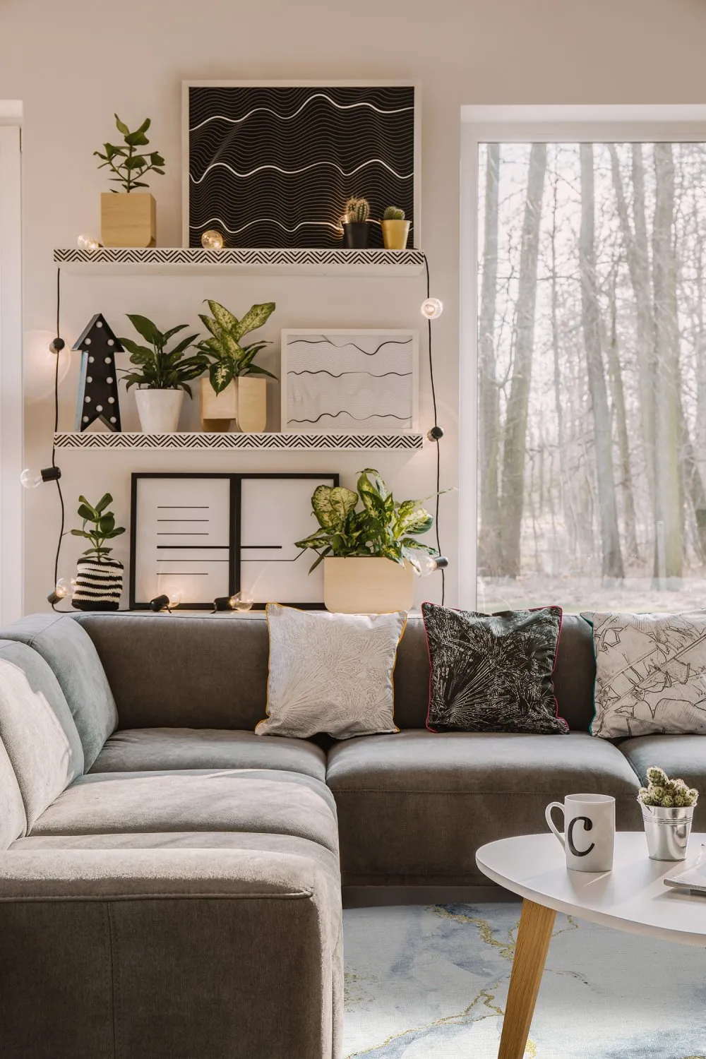 Rond vloerkleed - Genova (wit)