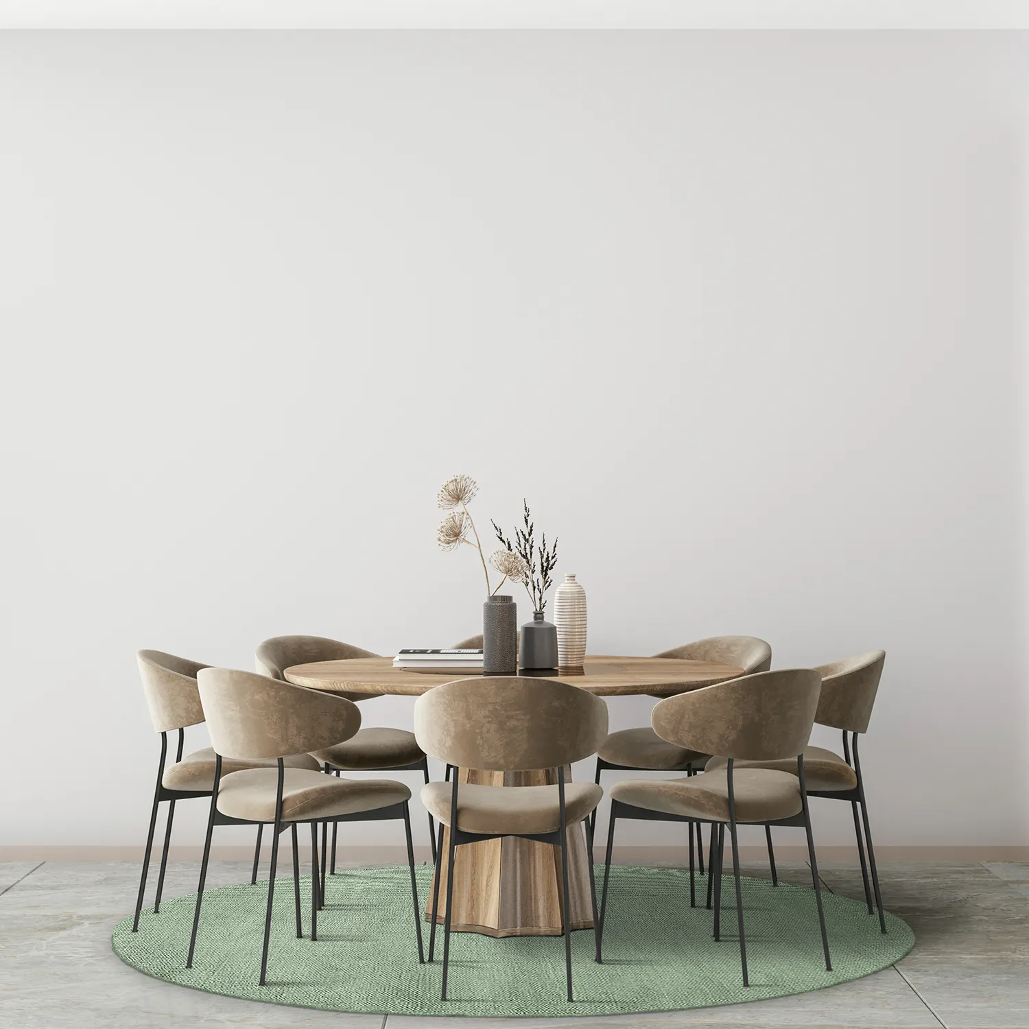 Ronde vloerkleden - Hamilton (groen)