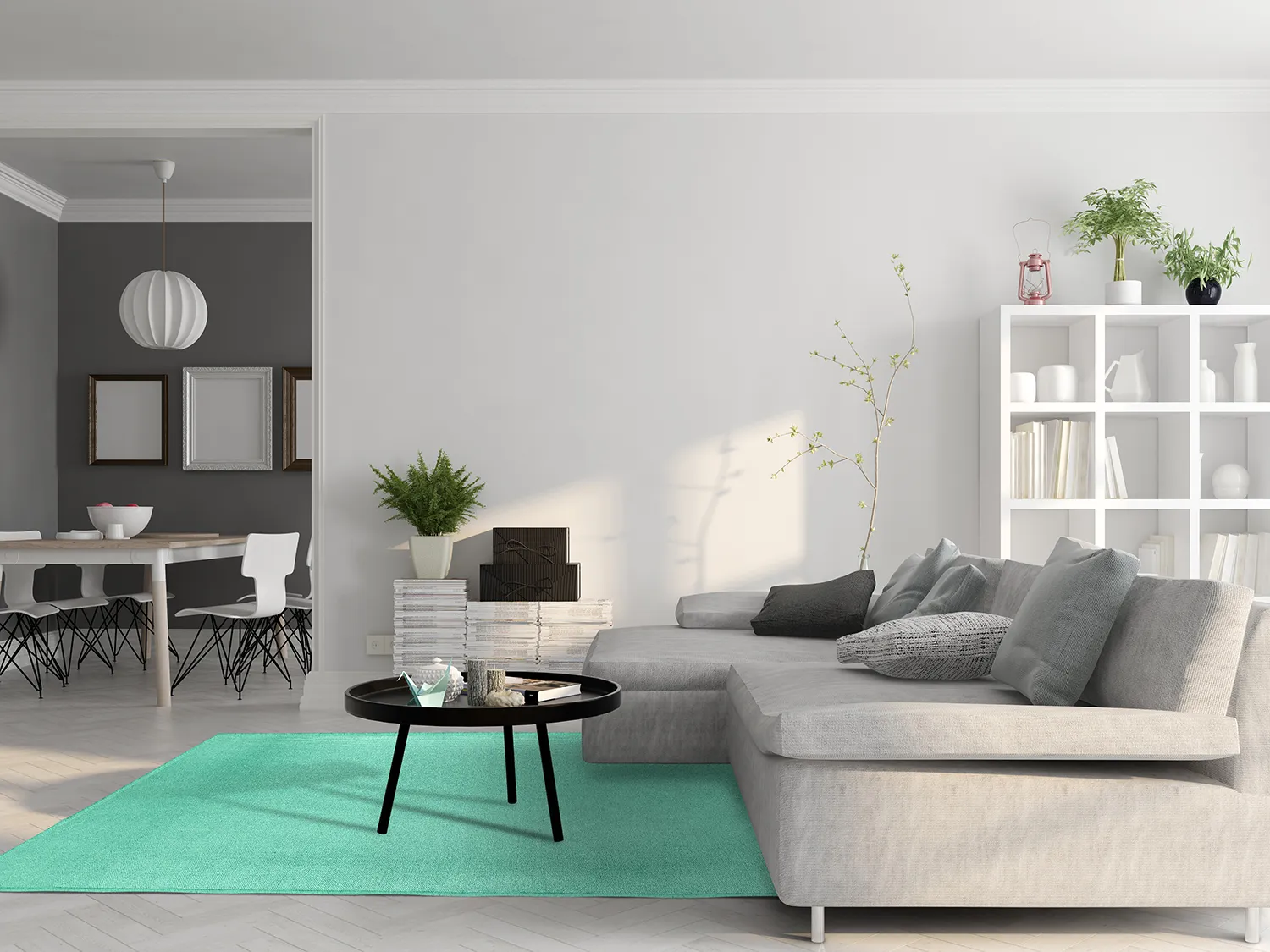 Wollen-vloerkleed - Hamilton (Biscay Green)