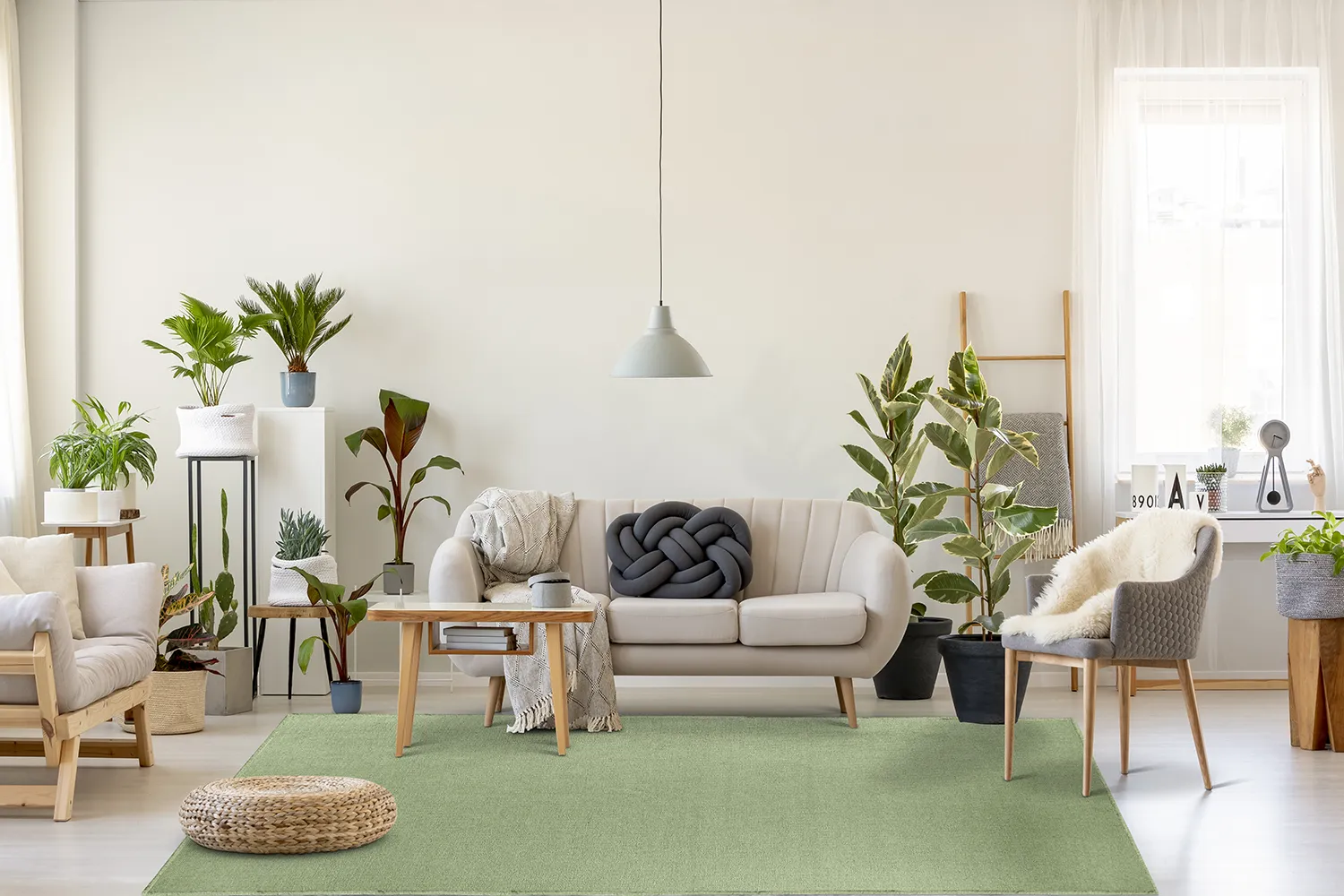 Wollen-vloerkleed - Hamilton (Chive)