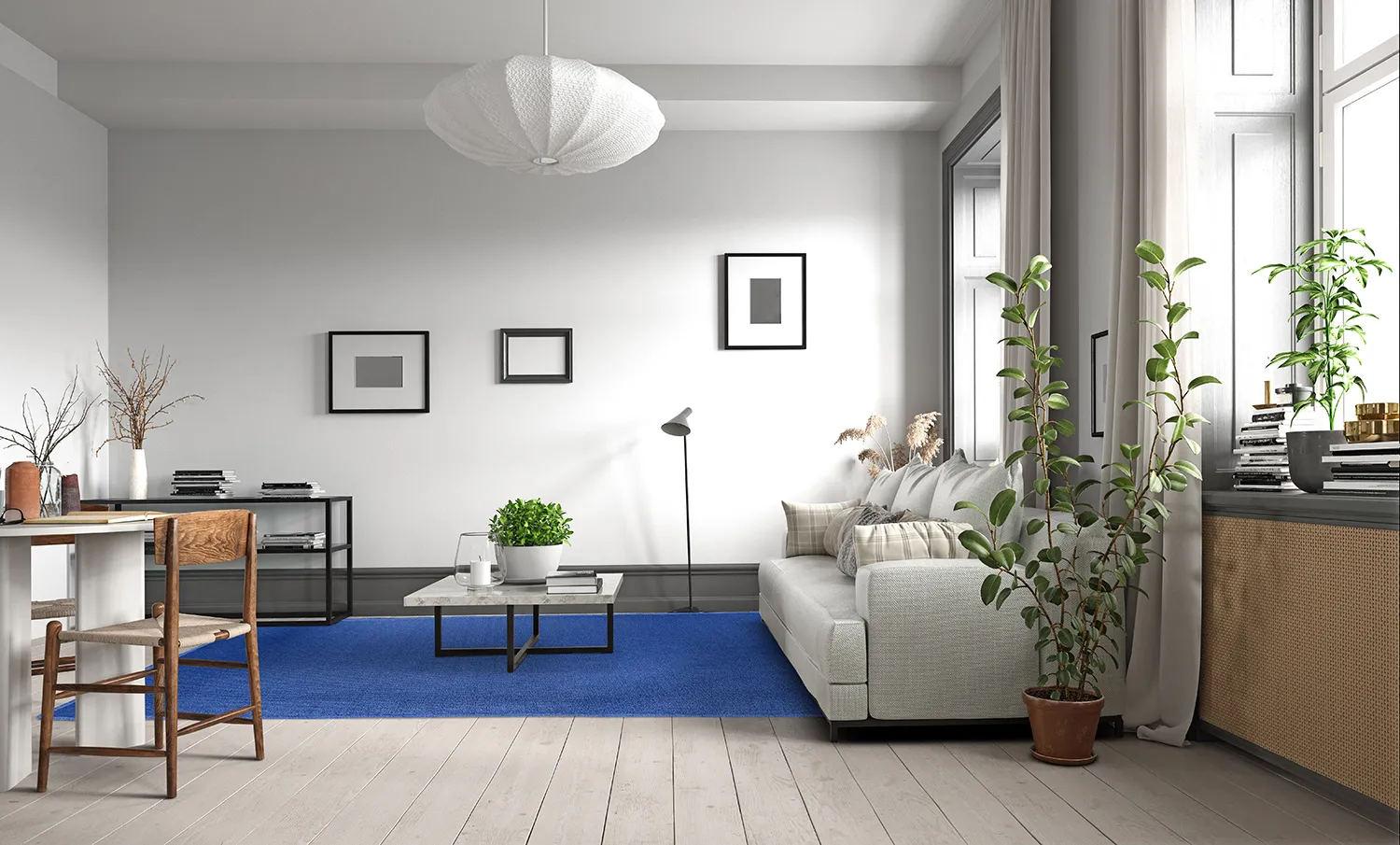 Wollen-vloerkleed - Hamilton (Classic Blue)