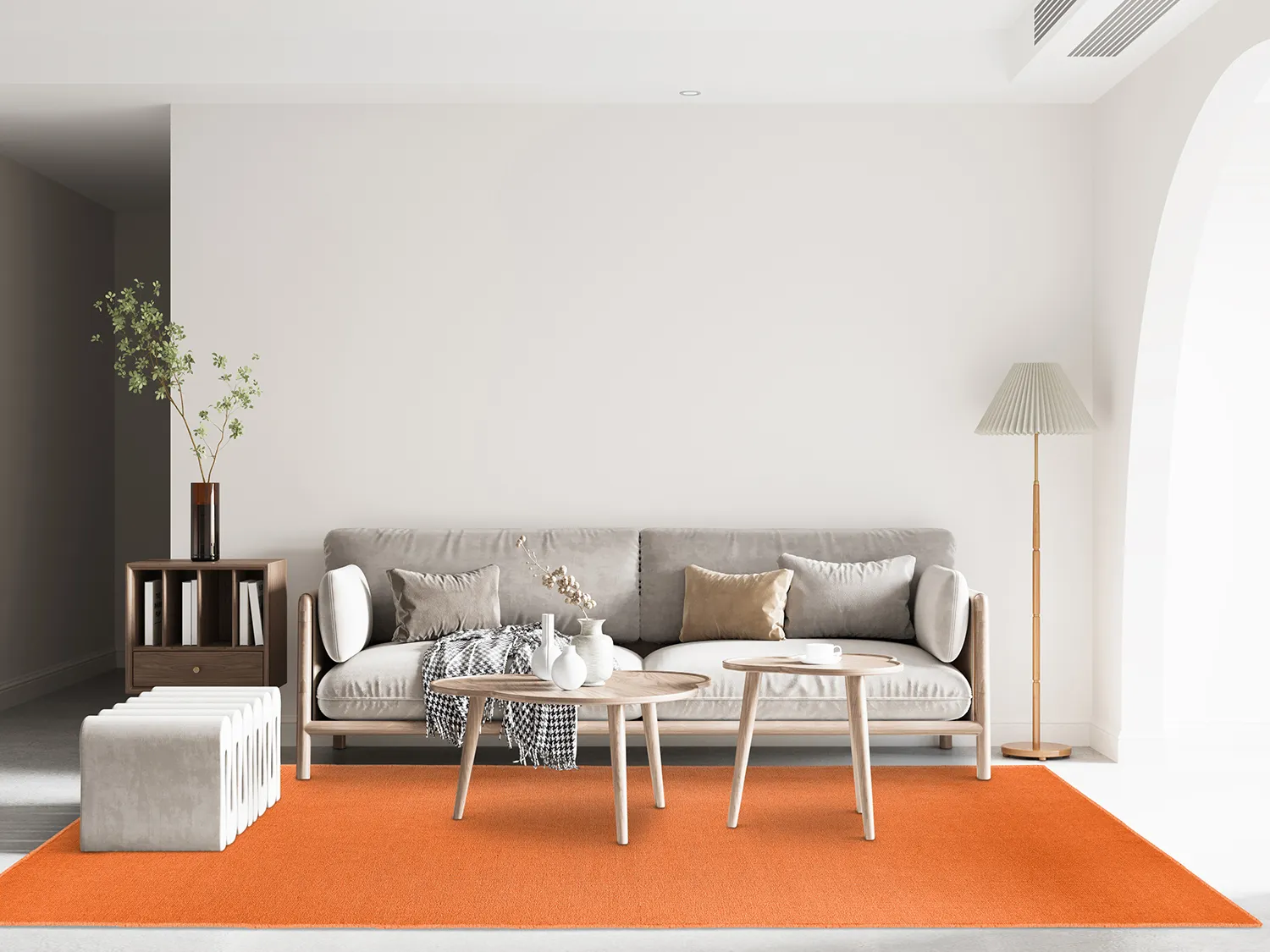 Wollen-vloerkleed - Hamilton (Orange Peel)