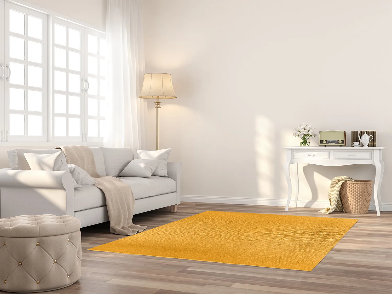 Wollen-vloerkleed - Hamilton (Saffron)