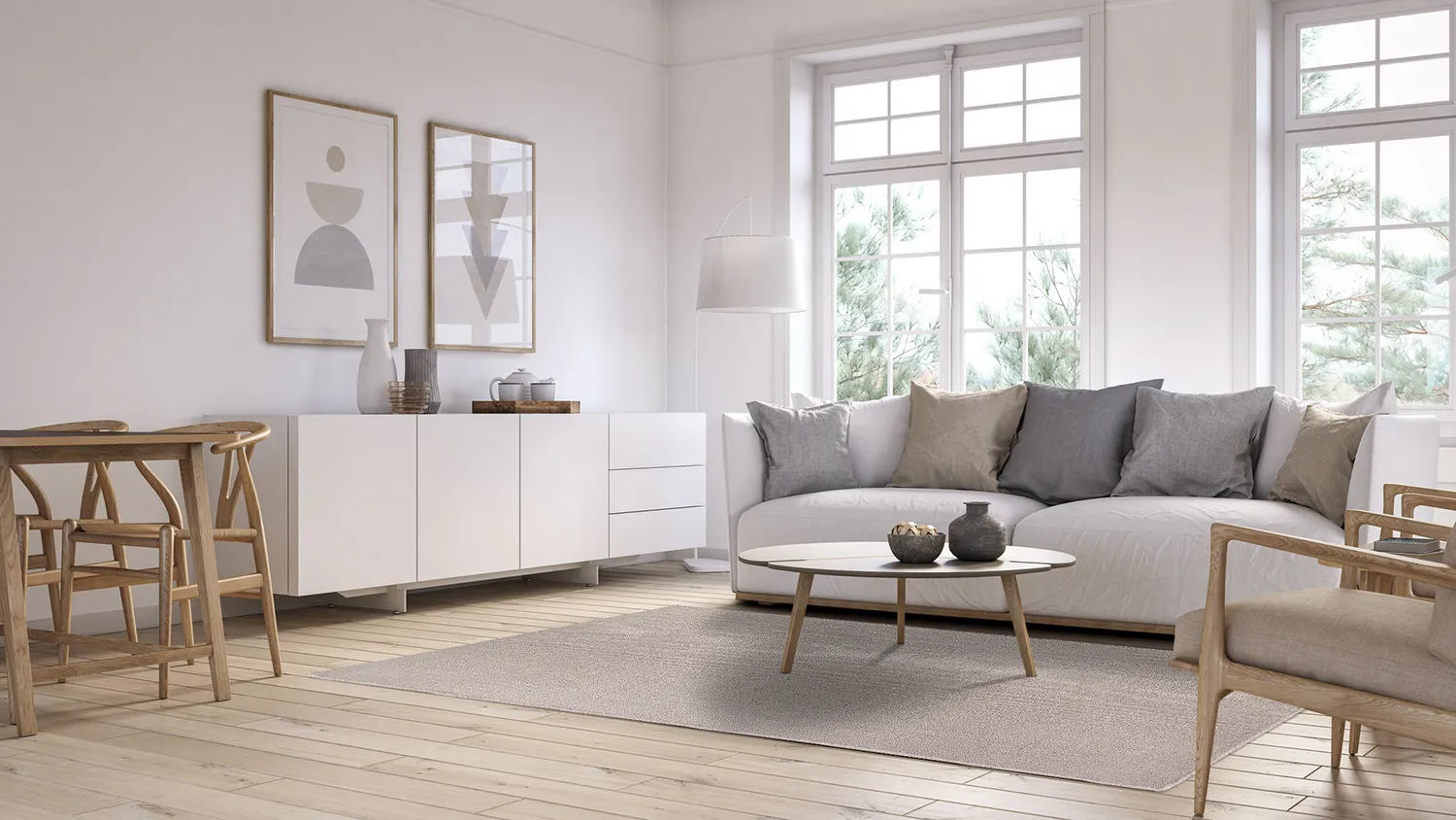 Wollen-vloerkleed - Hamilton (natuur)