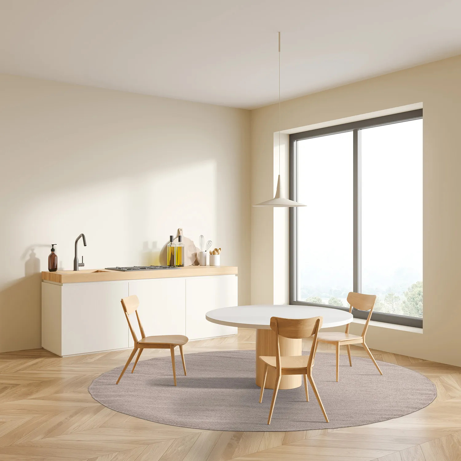 Ronde vloerkleden - Hamilton (Silver Grey)