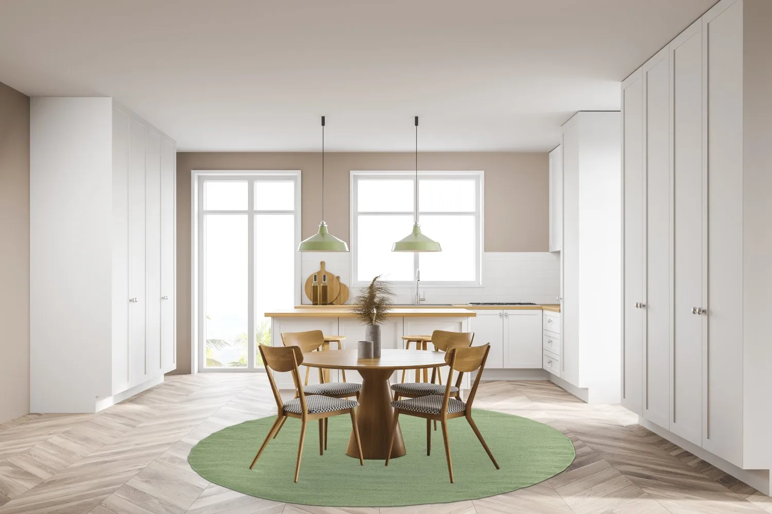 Ronde vloerkleden - Hamilton (Chive)