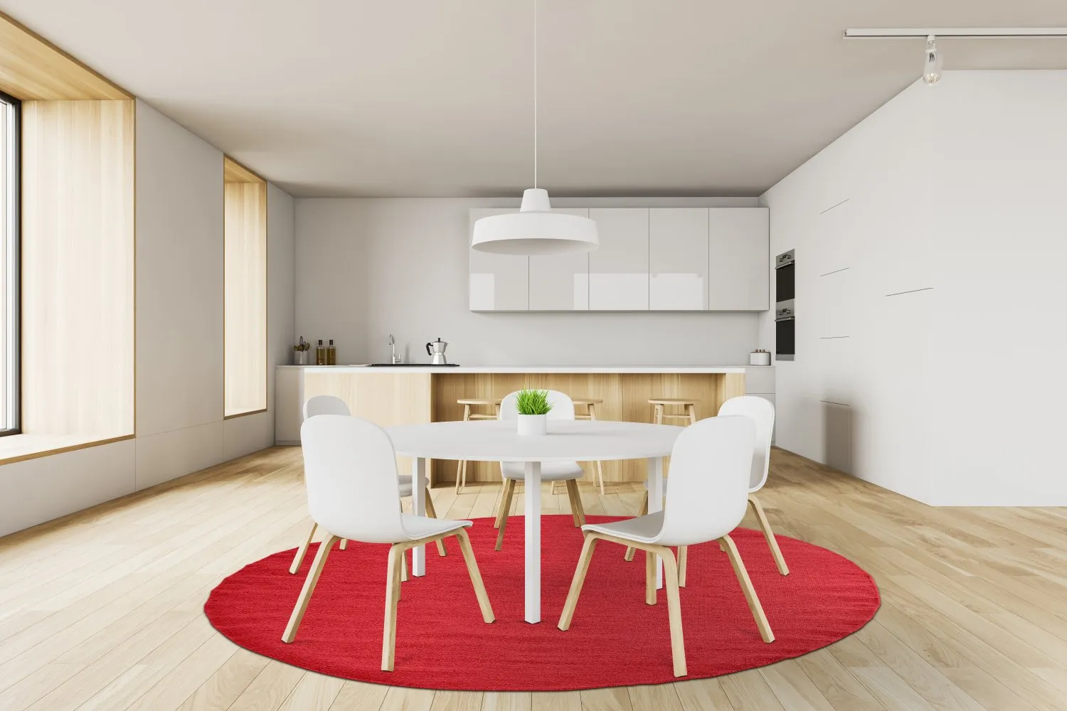 Ronde vloerkleden - Hamilton (Flame Scarlet)