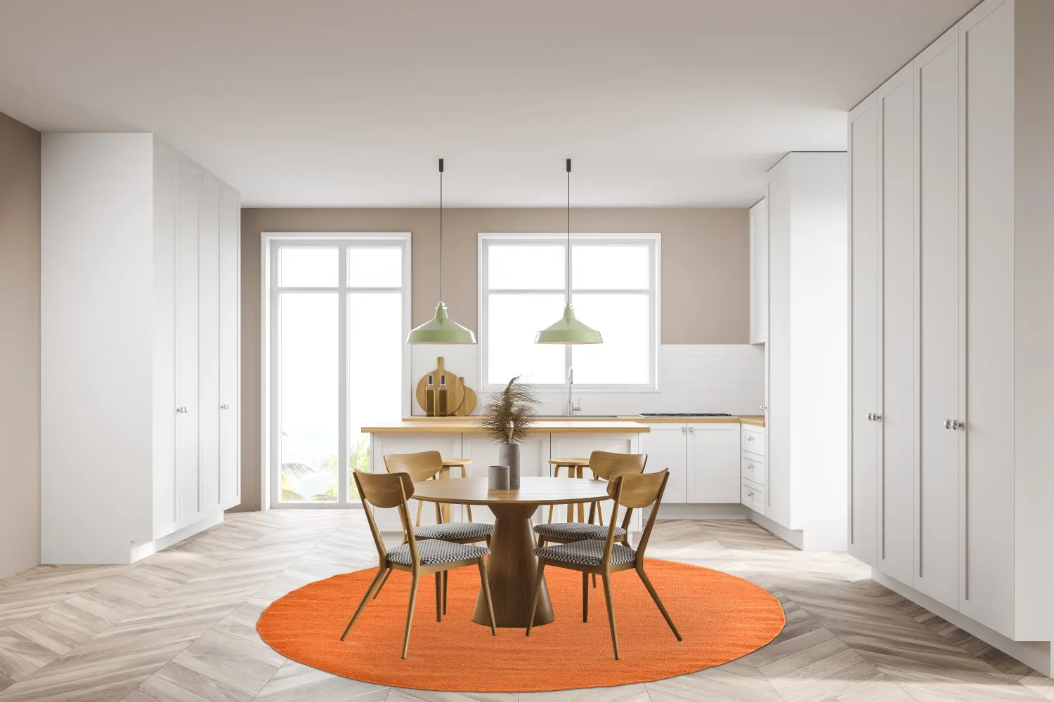 Ronde vloerkleden - Hamilton (Orange Peel)