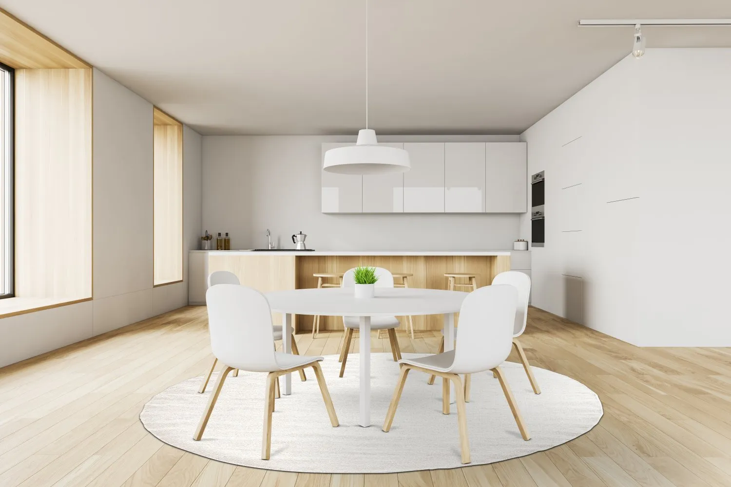 Ronde vloerkleden - Hamilton (wit)