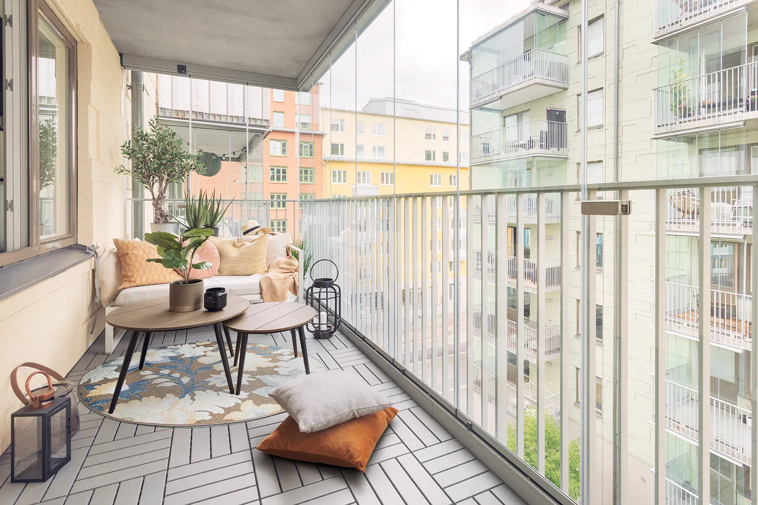 Ronde vloerkleden - Indoor/Outdoor Lucca (multi)