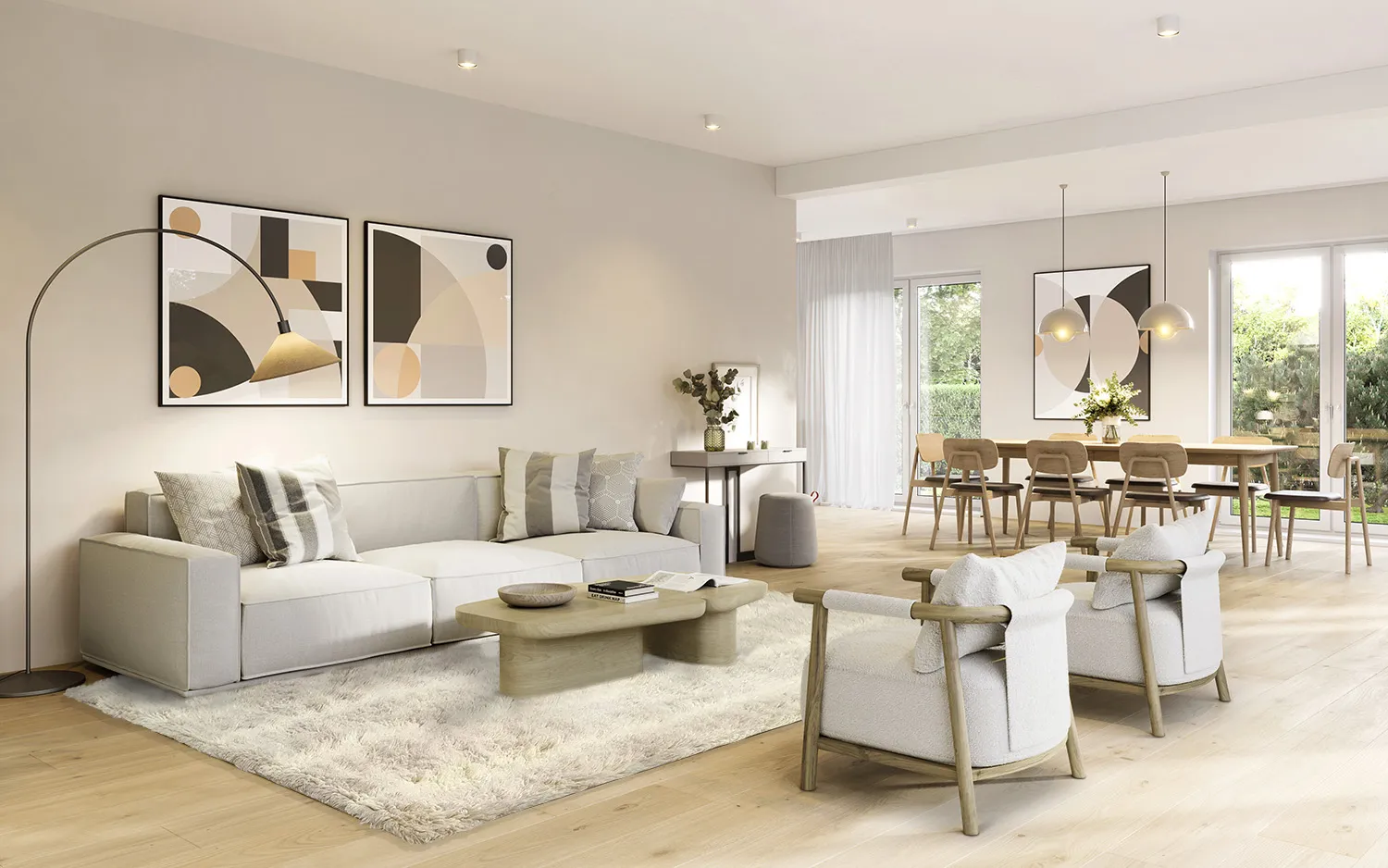 Wollen-vloerkleed - Ives (beige)