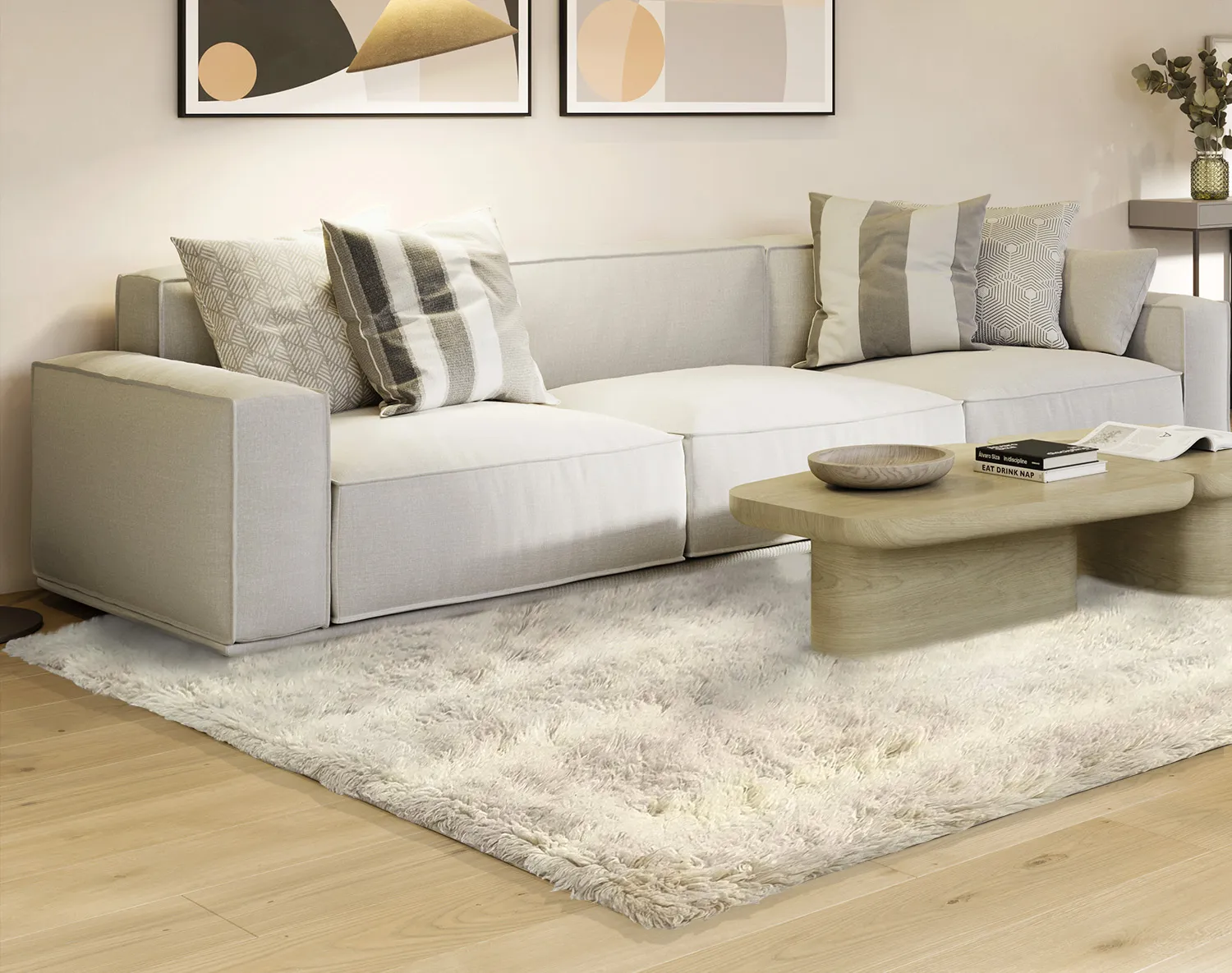 Wollen-vloerkleed - Ives (beige)