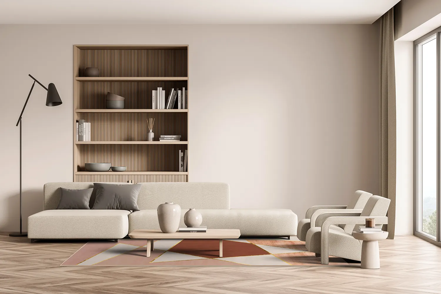 Wilton - Jade (beige/roze)