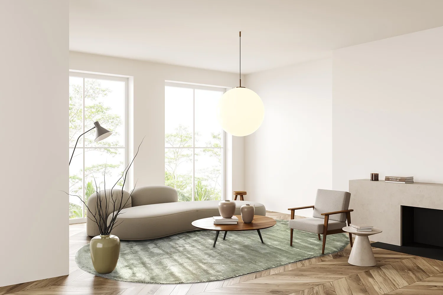 Ovaal viscose-vloerkleed - Jodhpur Special Luxury Edition (groen)