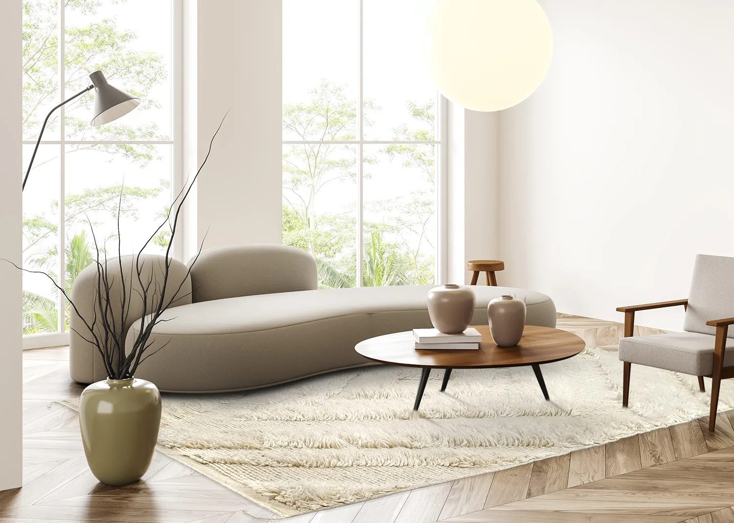 Wollen-vloerkleed - Jolie (offwhite)