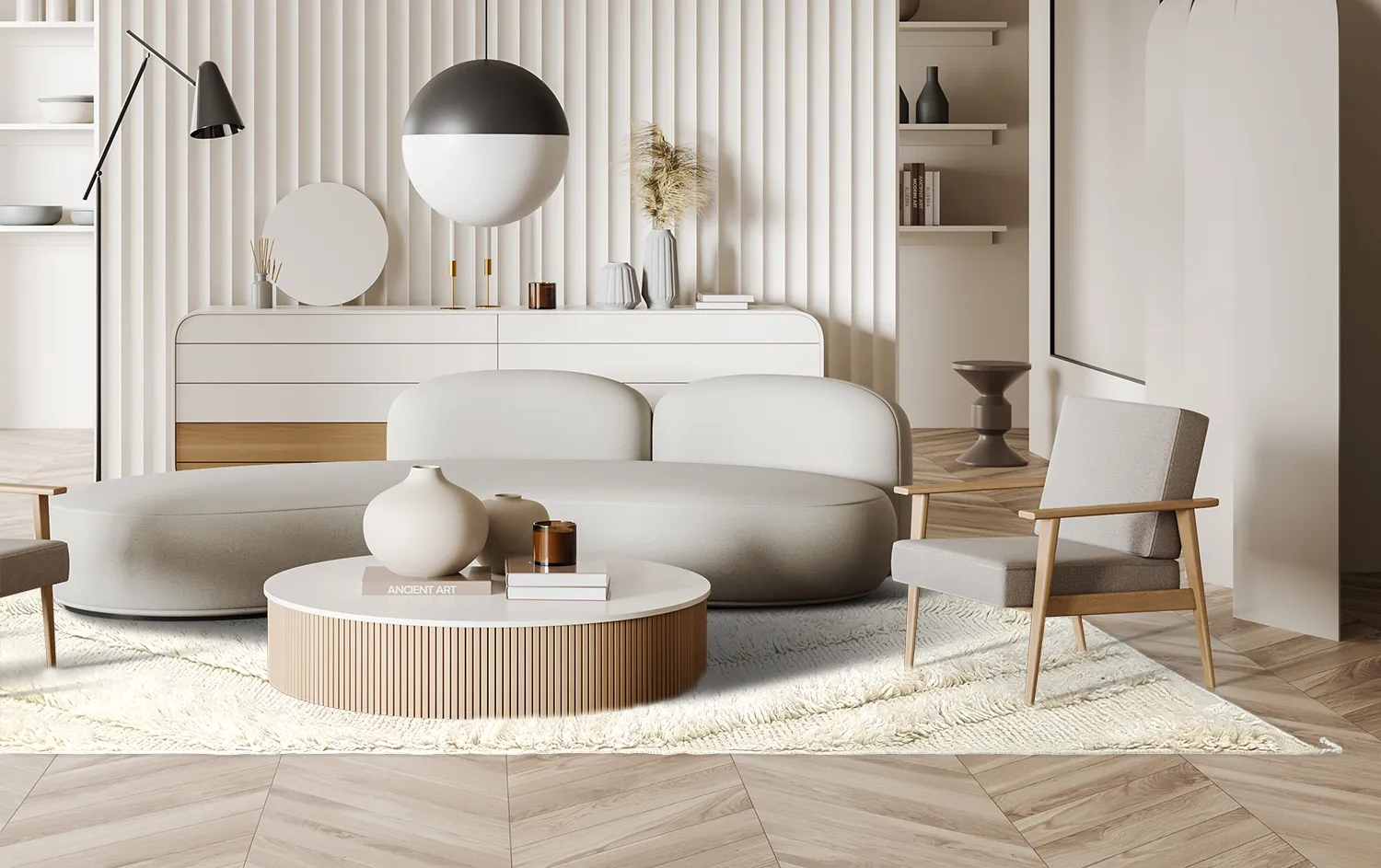 Wollen-vloerkleed - Jolie (offwhite)