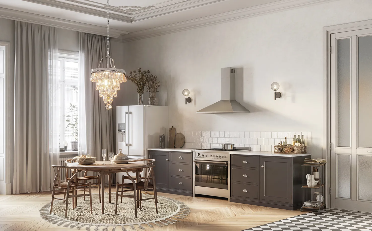 Ronde vloerkleden - Indoor/Outdoor Dakota (beige)