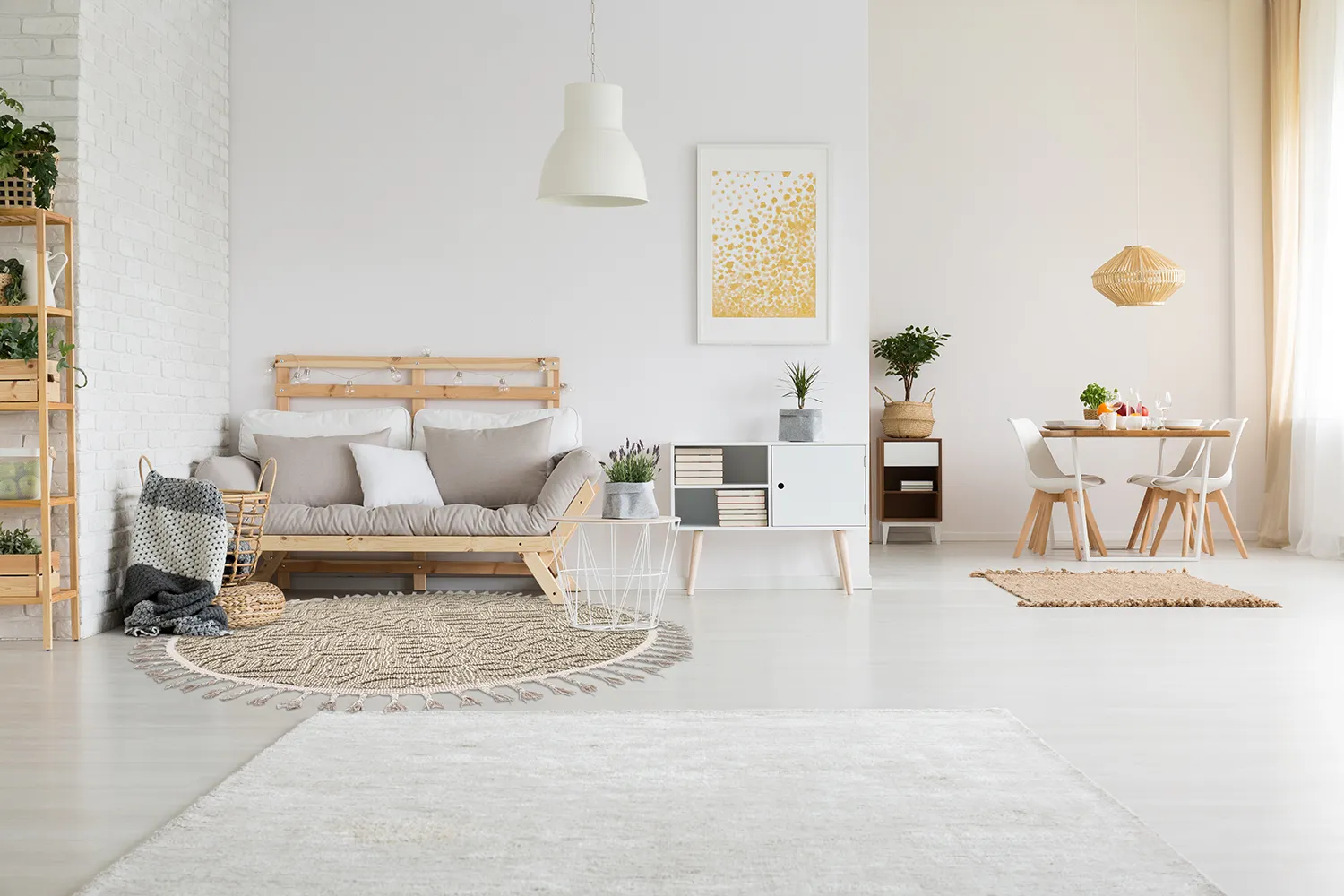 Ronde vloerkleden - Indoor/Outdoor Dorotea (beige)