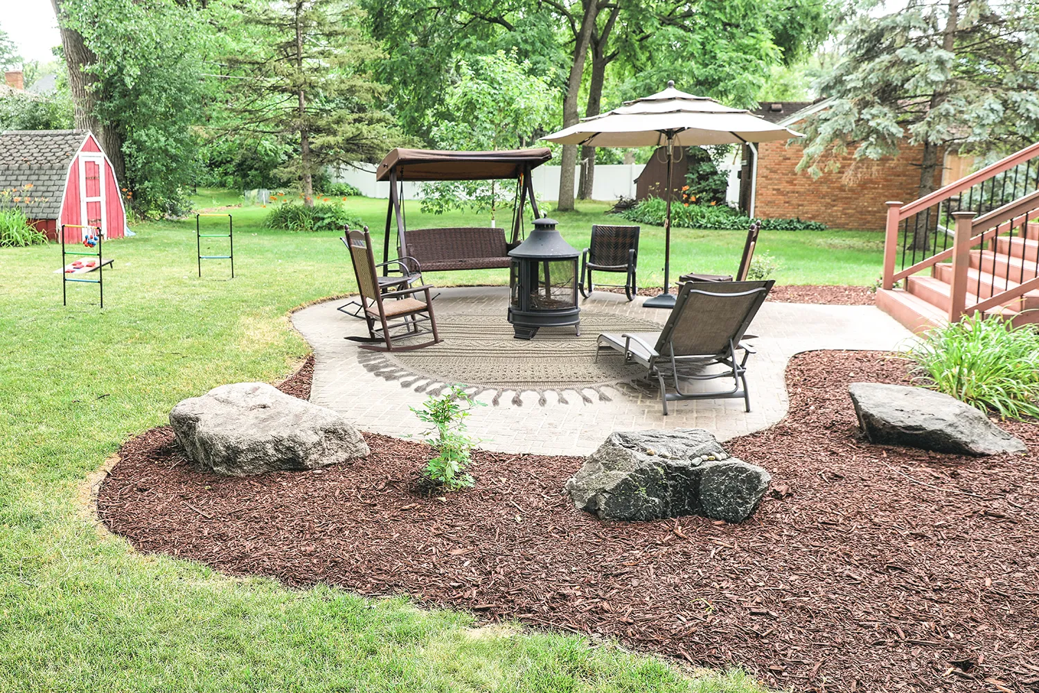 Ronde vloerkleden - Indoor/Outdoor Athena (beige)