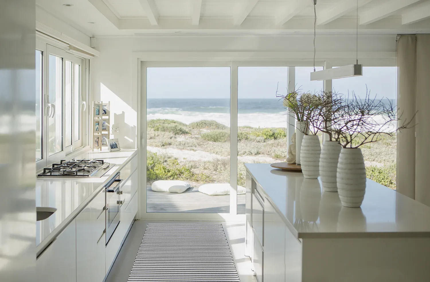 Plastic-kleden - Kensington (wit/zwart)