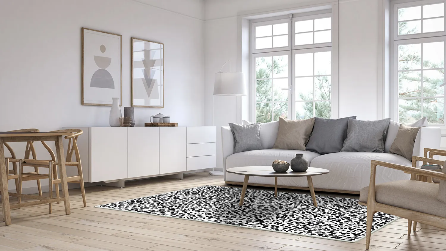 Wilton - Leopard (zwart/wit)