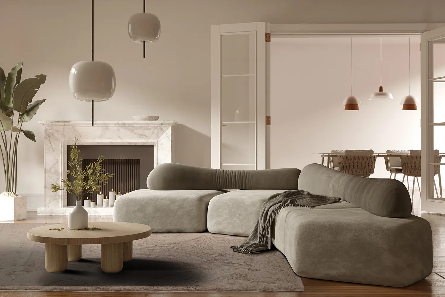 Hoogpolig vloerkleed - Cloud Super Soft (taupe)