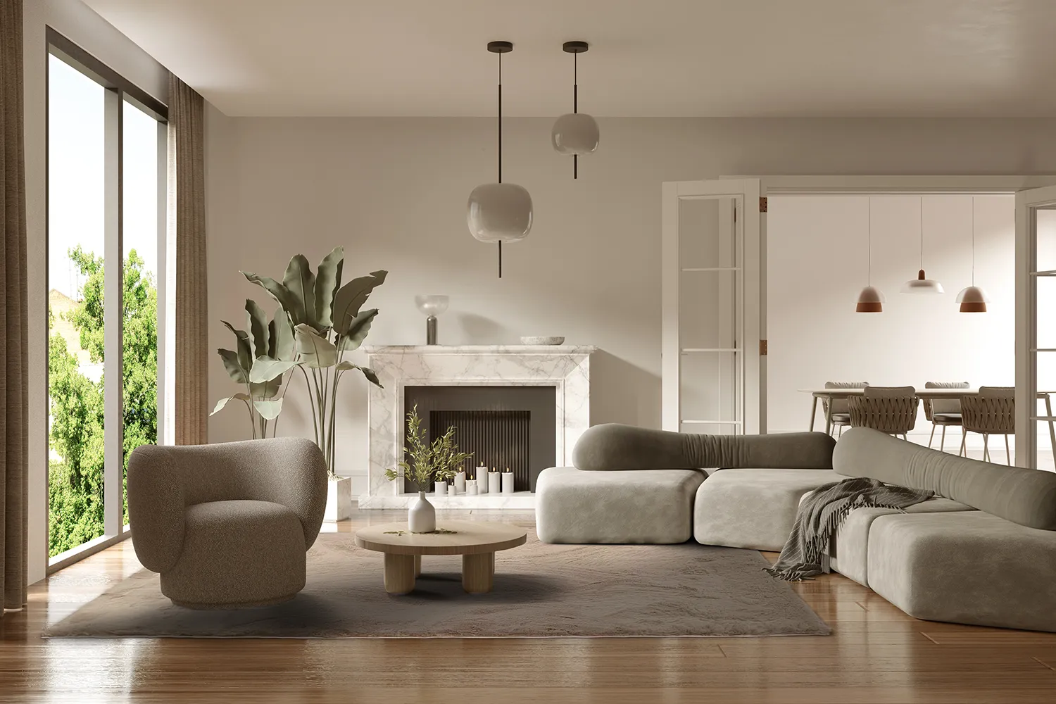 Hoogpolig vloerkleed - Cloud Super Soft (taupe)