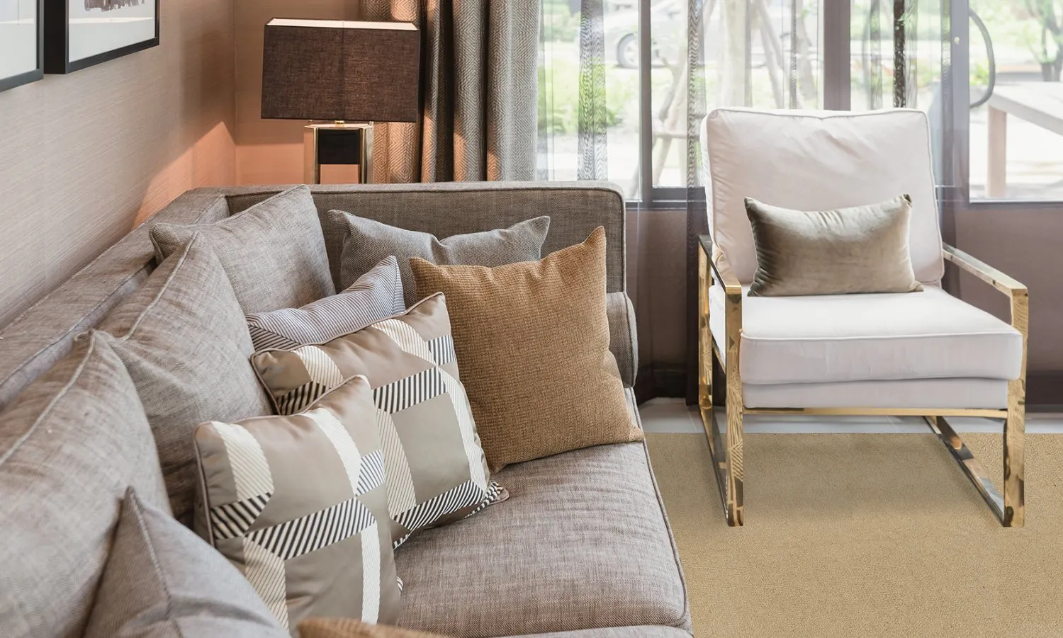 Wollen-vloerkleed - Hamilton (beige)