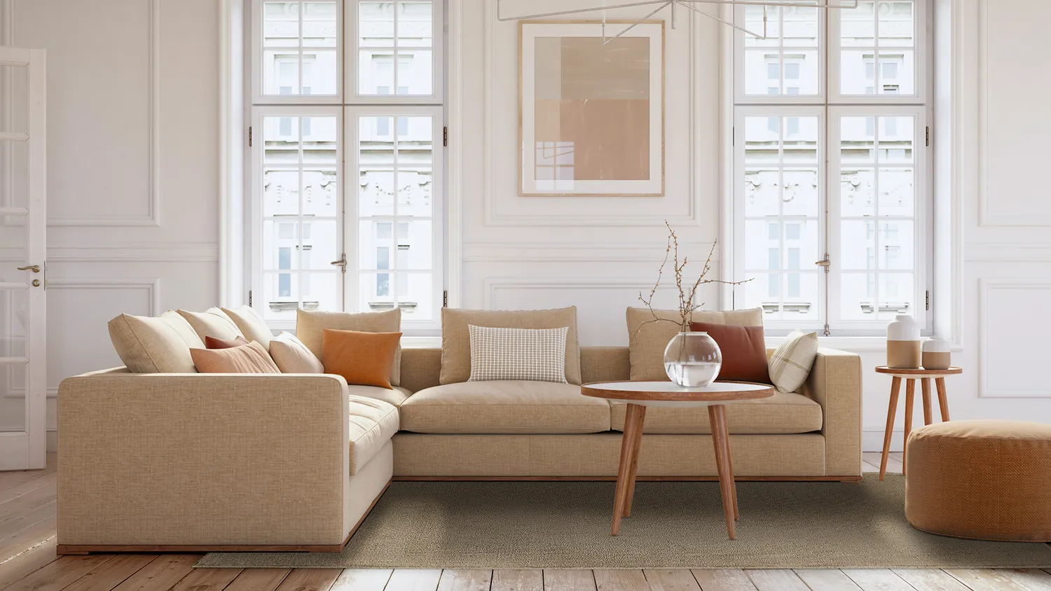 Wollen-vloerkleed - Hamilton (bruin)