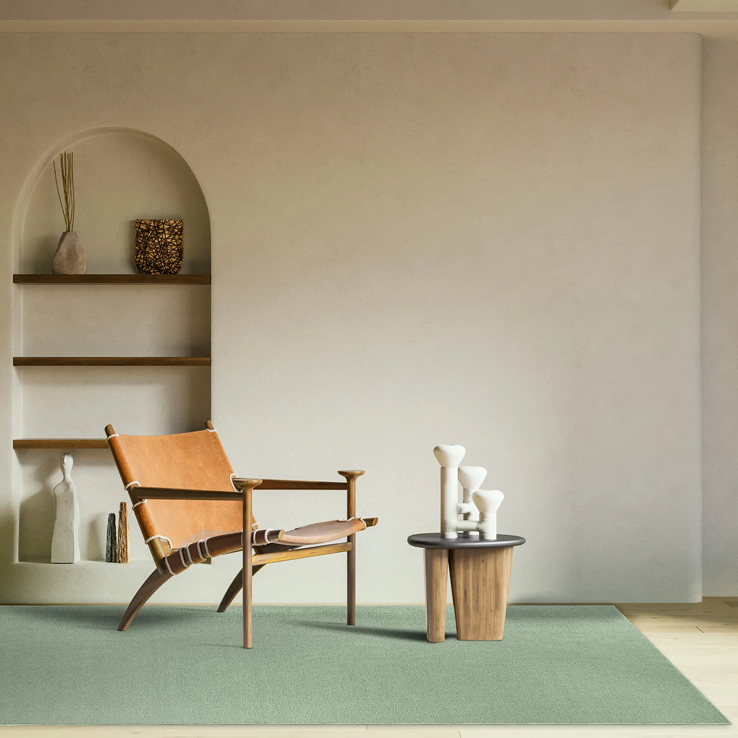 Wollen-vloerkleed - Hamilton (groen)