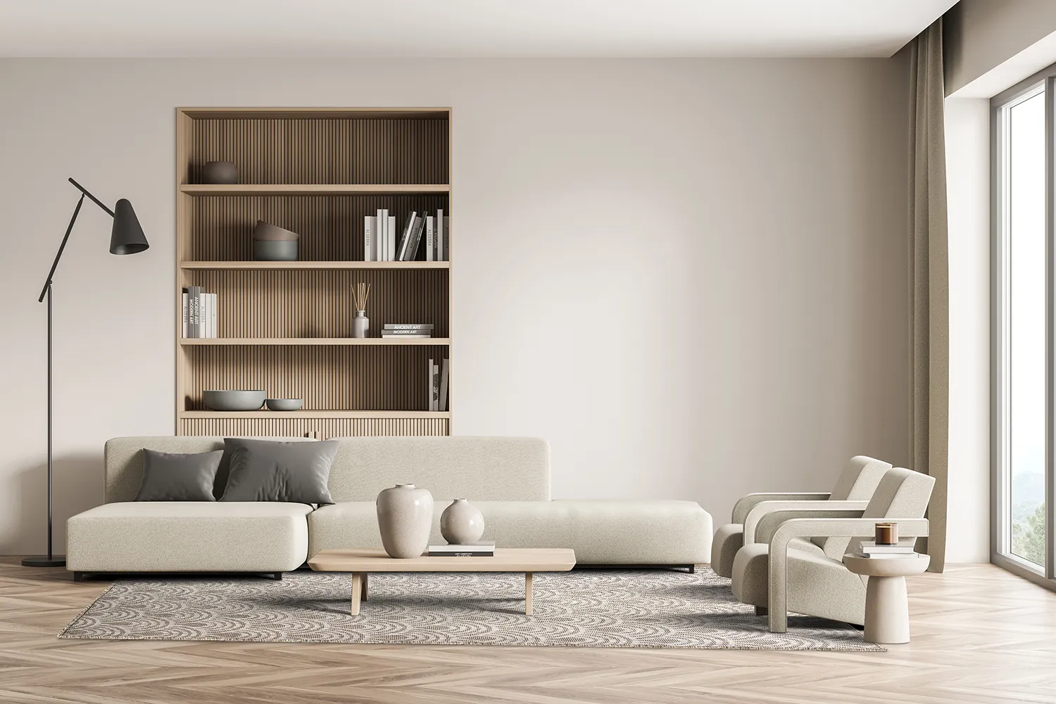 Vloerkleden voor binnen en buiten - Odin (beige)