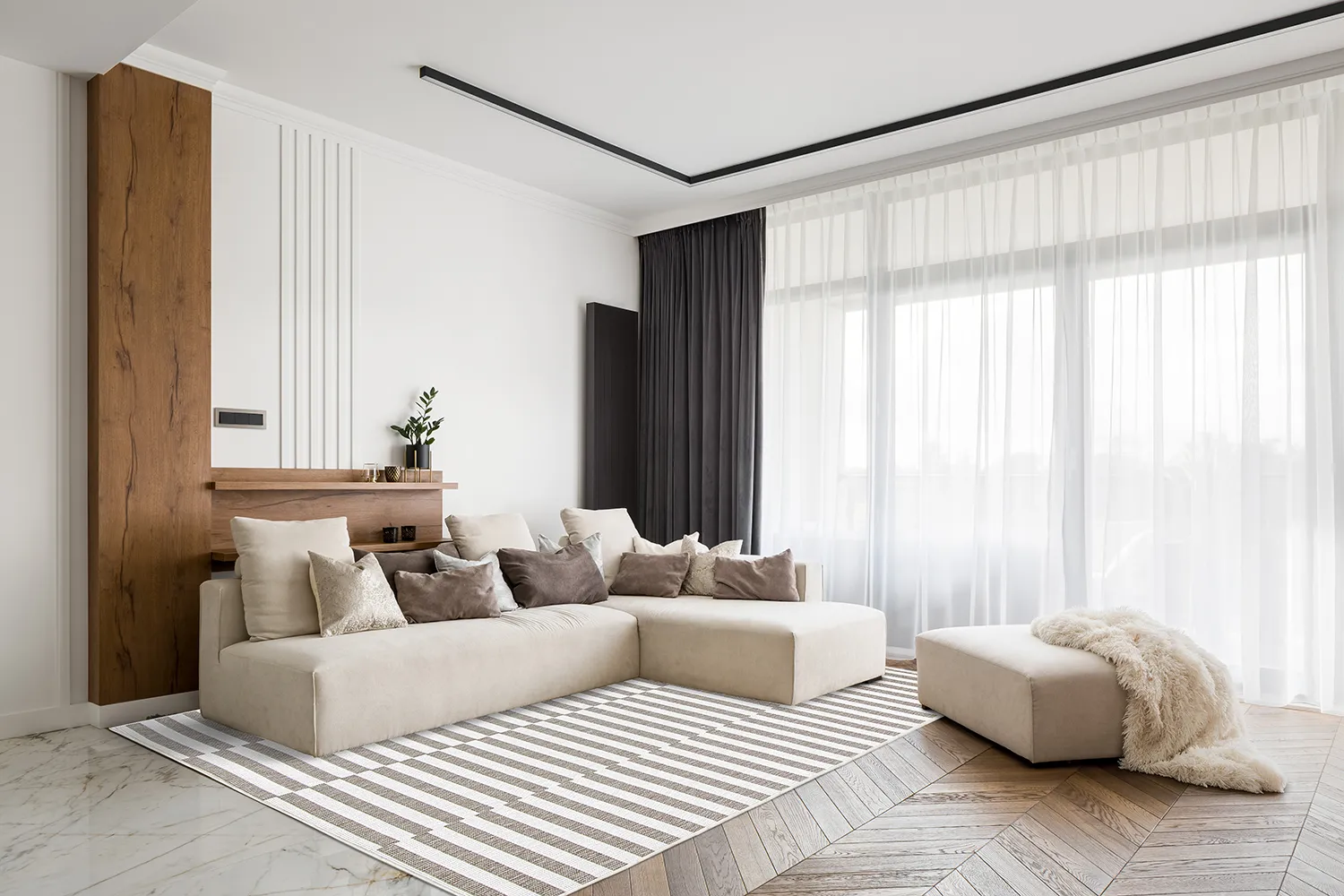 Vloerkleden voor binnen en buiten - Otto (beige)