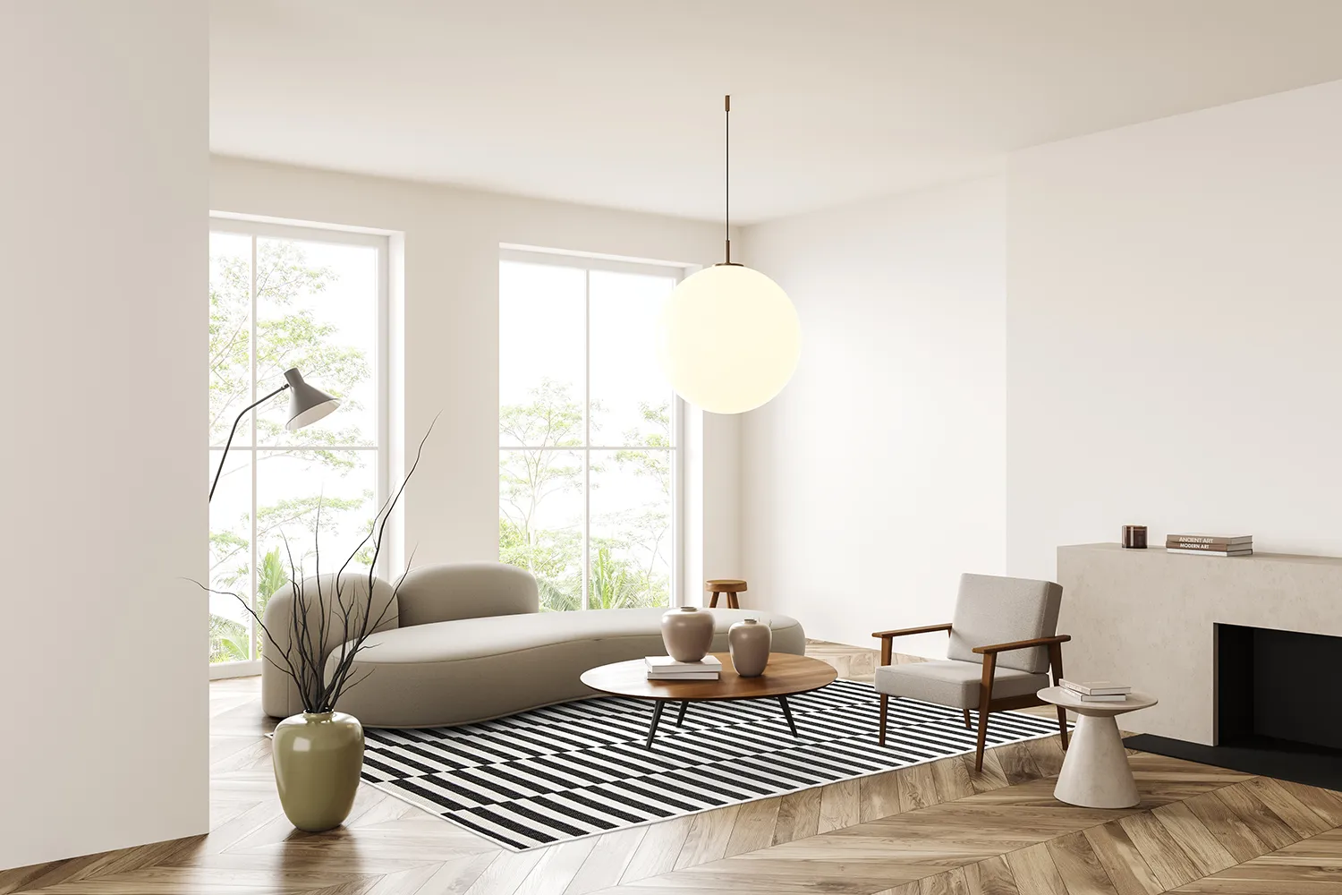 Vloerkleden voor binnen en buiten - Otto (zwart)