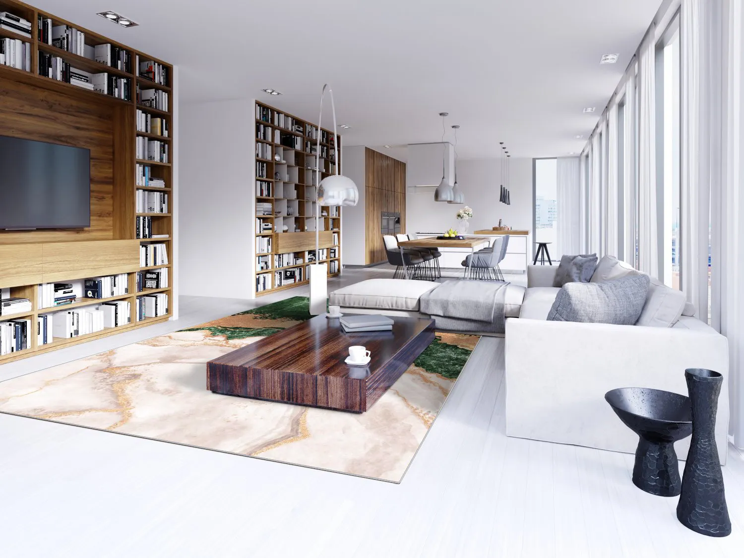 Wilton - Padova (groen/wit/oranje)