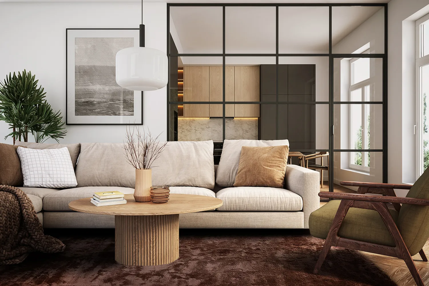 Hoogpolig vloerkleed - Aranga Super Soft Fur (donker bruin)