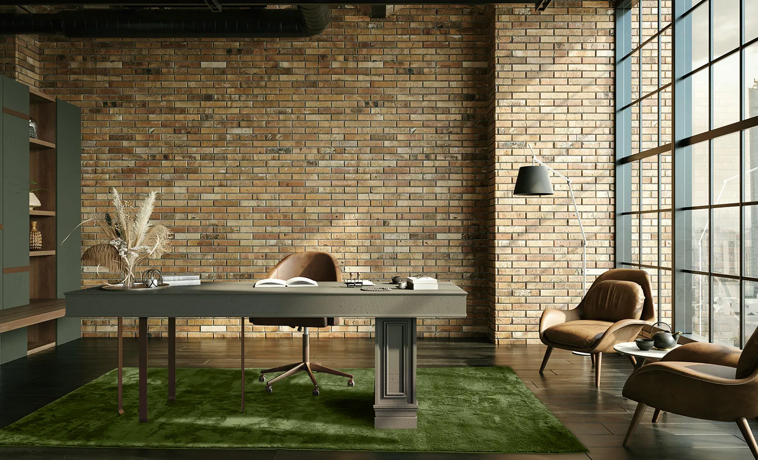 Hoogpolig vloerkleed - Aranga Super Soft Fur (olijfgroen)