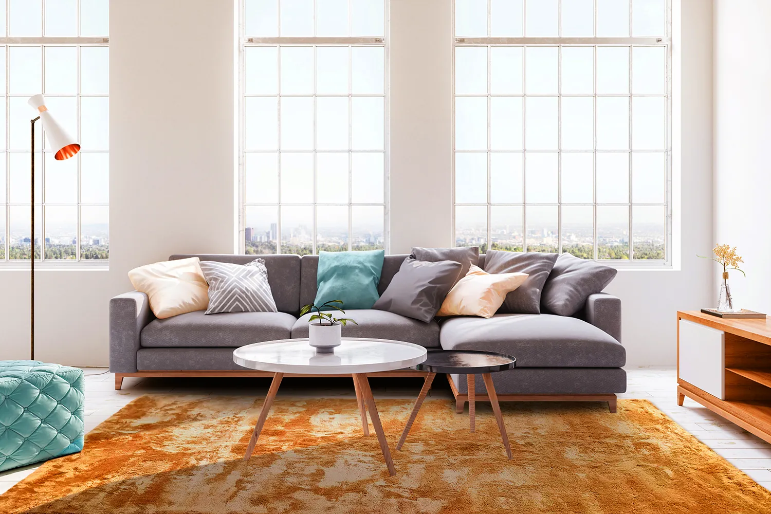 Hoogpolig vloerkleed - Aranga Super Soft Fur (oranje)