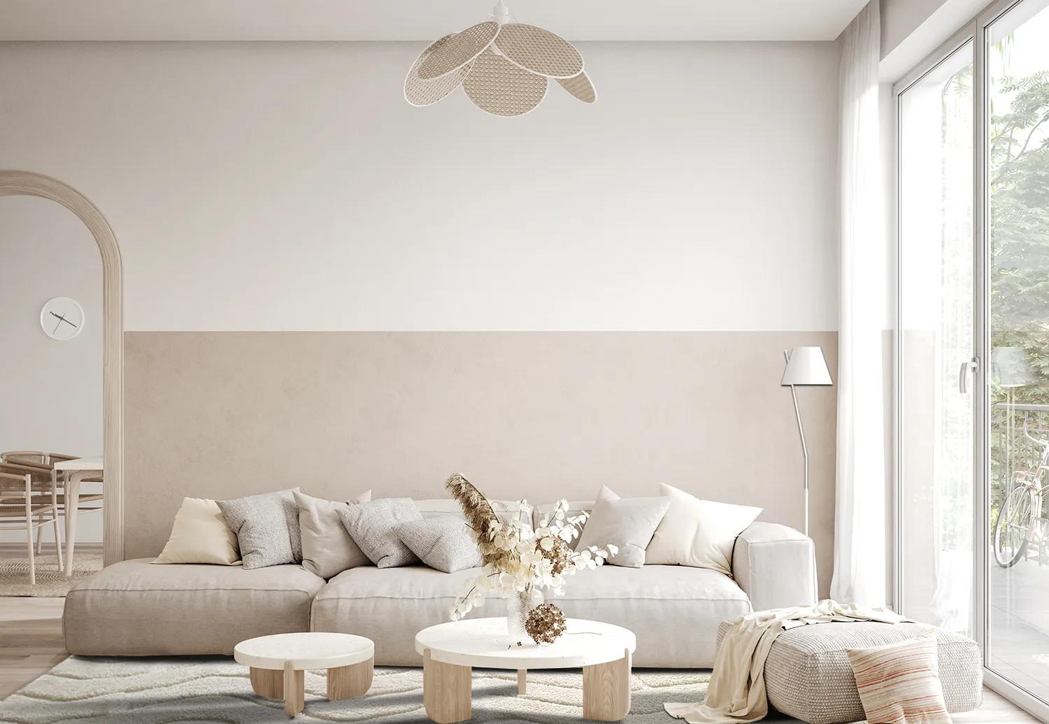 Hoogpolig vloerkleed - Ottoline (offwhite)