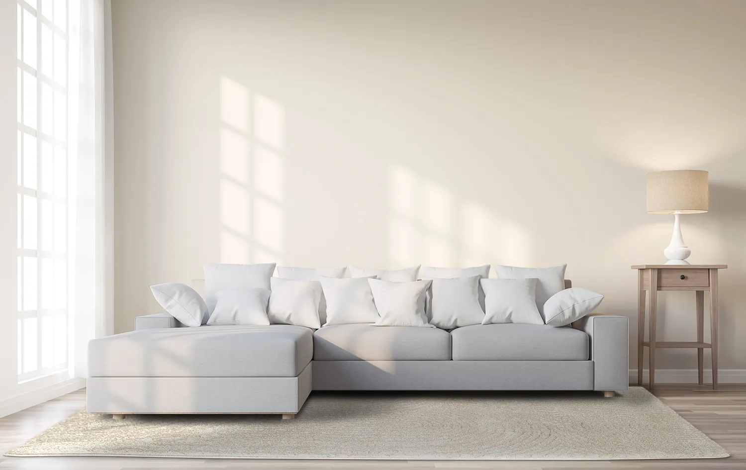 Hoogpolig vloerkleed - Tove (offwhite)