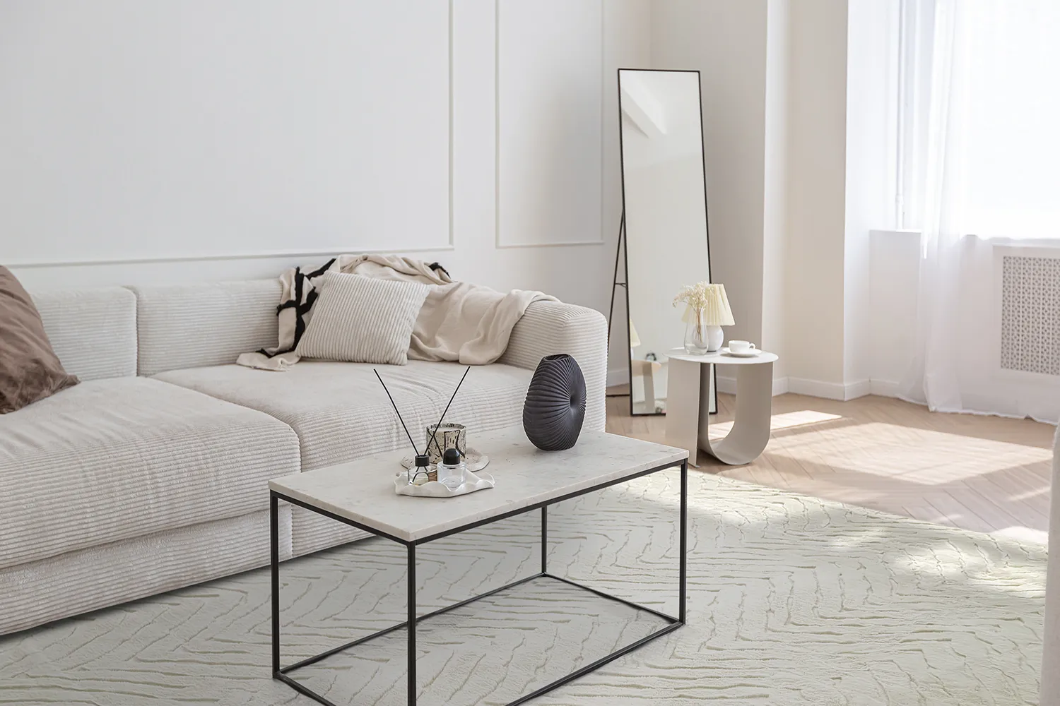 Hoogpolig vloerkleed - Wren (offwhite)