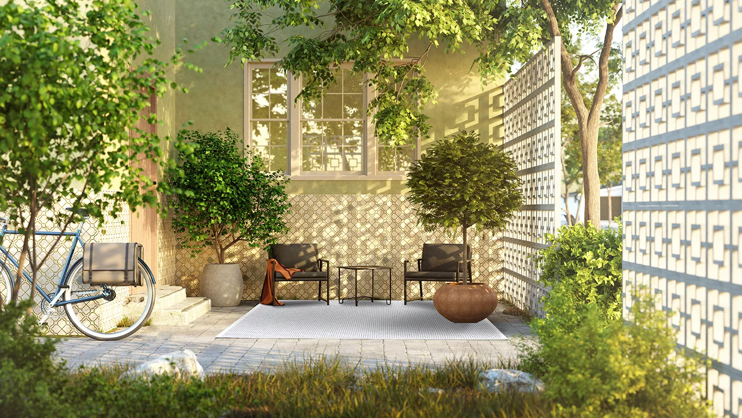 Vloerkleden voor binnen en buiten - Tromsø (zilver)