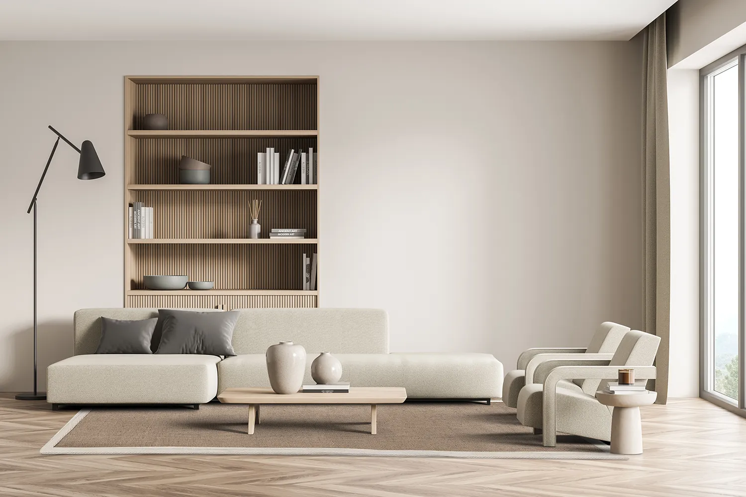 Sisal-vloerkleed - Agave (beige/grijs)