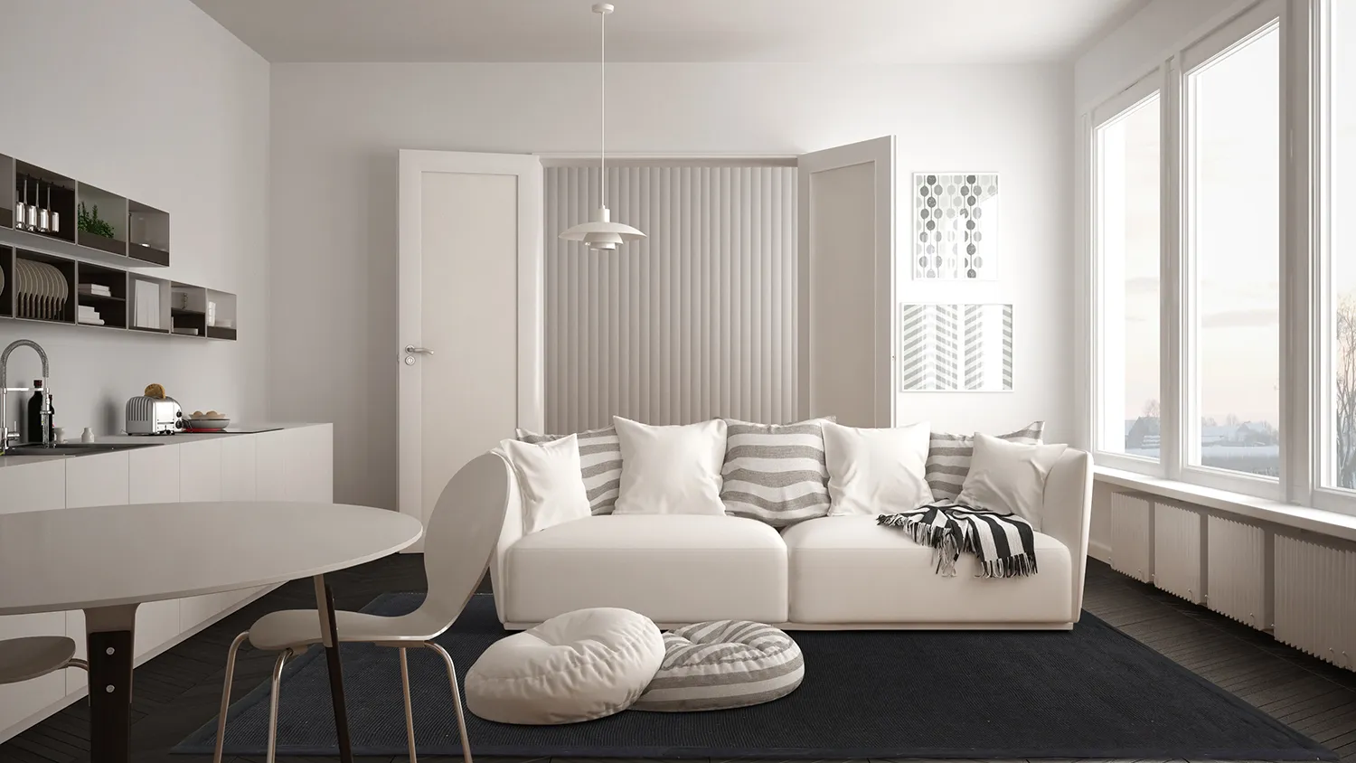 Sisal-vloerkleed - Agave (zwart)