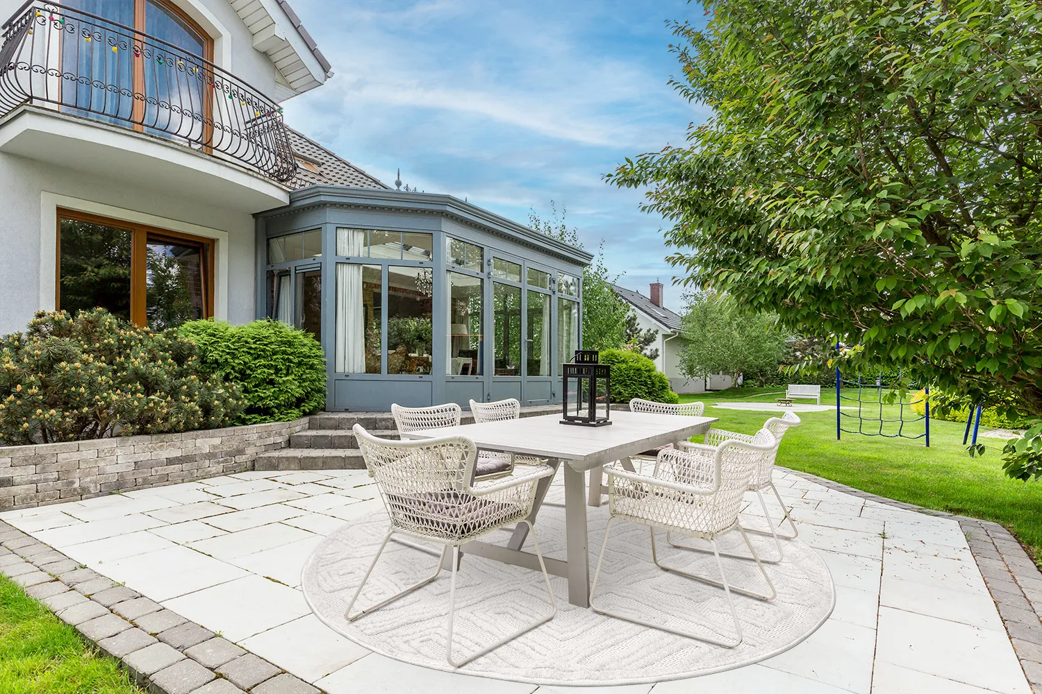 Ronde vloerkleden - Indoor/Outdoor Shirley (cream)