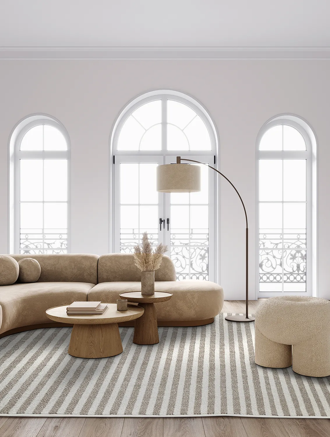 Shaggy Indoor-Outdoor - Baldwin (cream/beige)