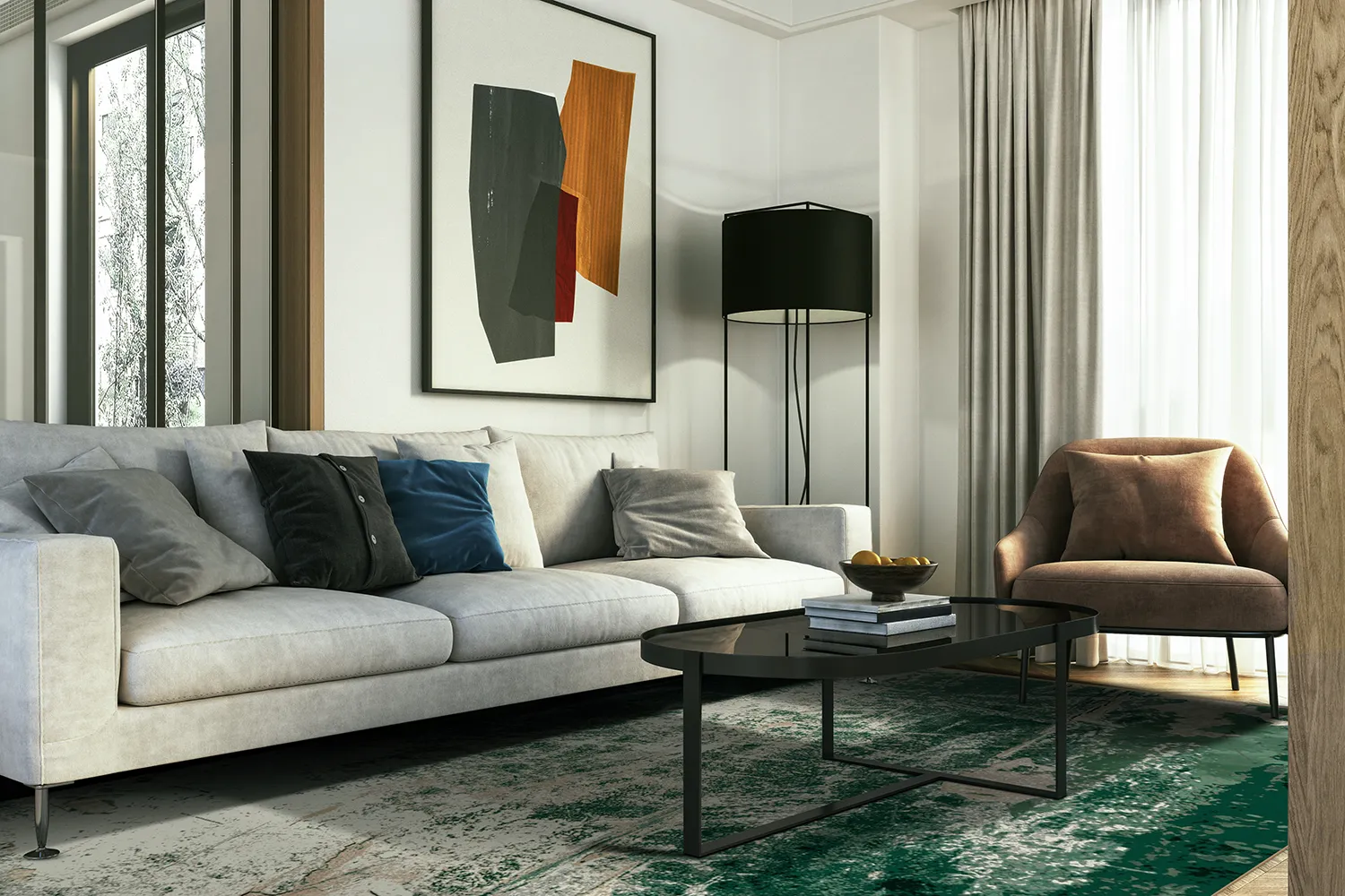 Wilton - Tamalous (beige/groen)