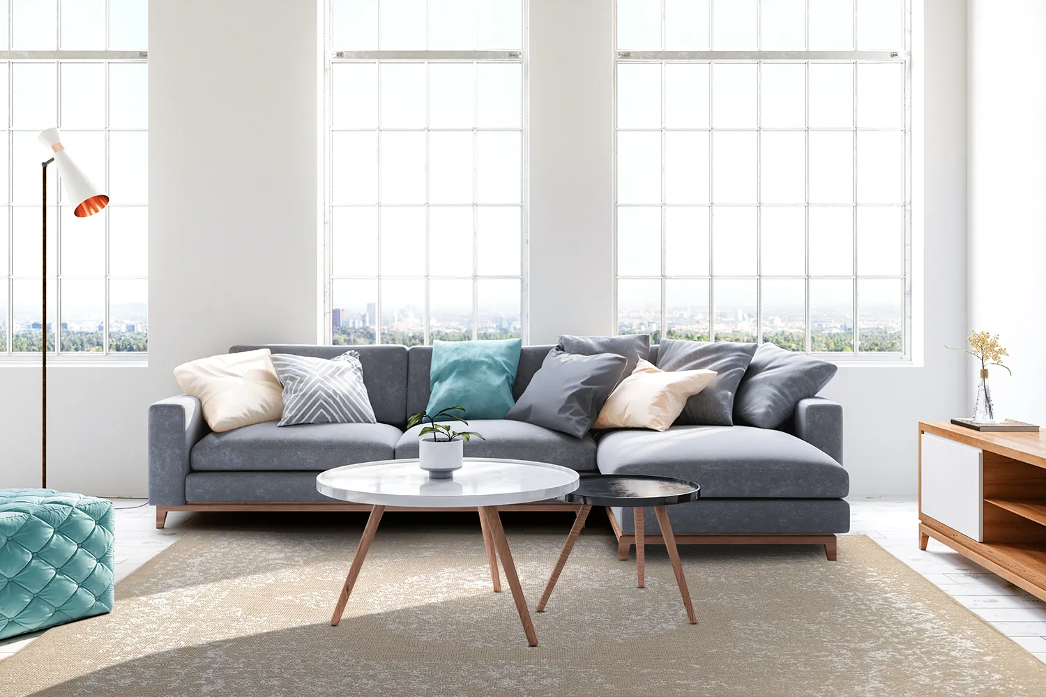 Vloerkleden voor binnen en buiten - Ellstin (beige)