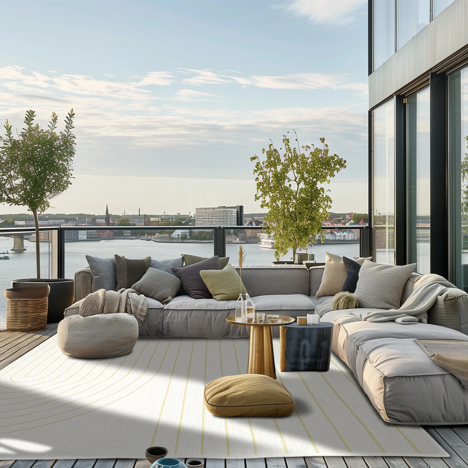 Vloerkleden voor binnen en buiten - Gordo (geel)